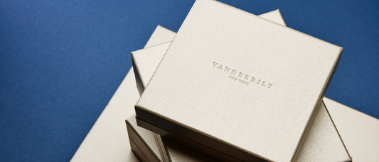 Elegant Vanderbilt New York gift boxes perfect for a memorable Father's Day Gift presentation