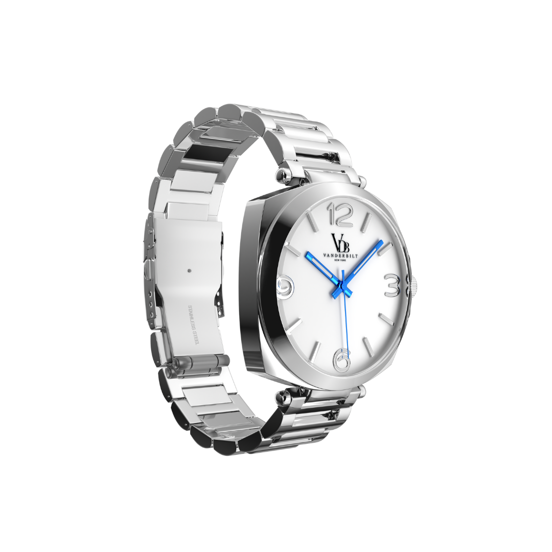 Hudson - Silver & White