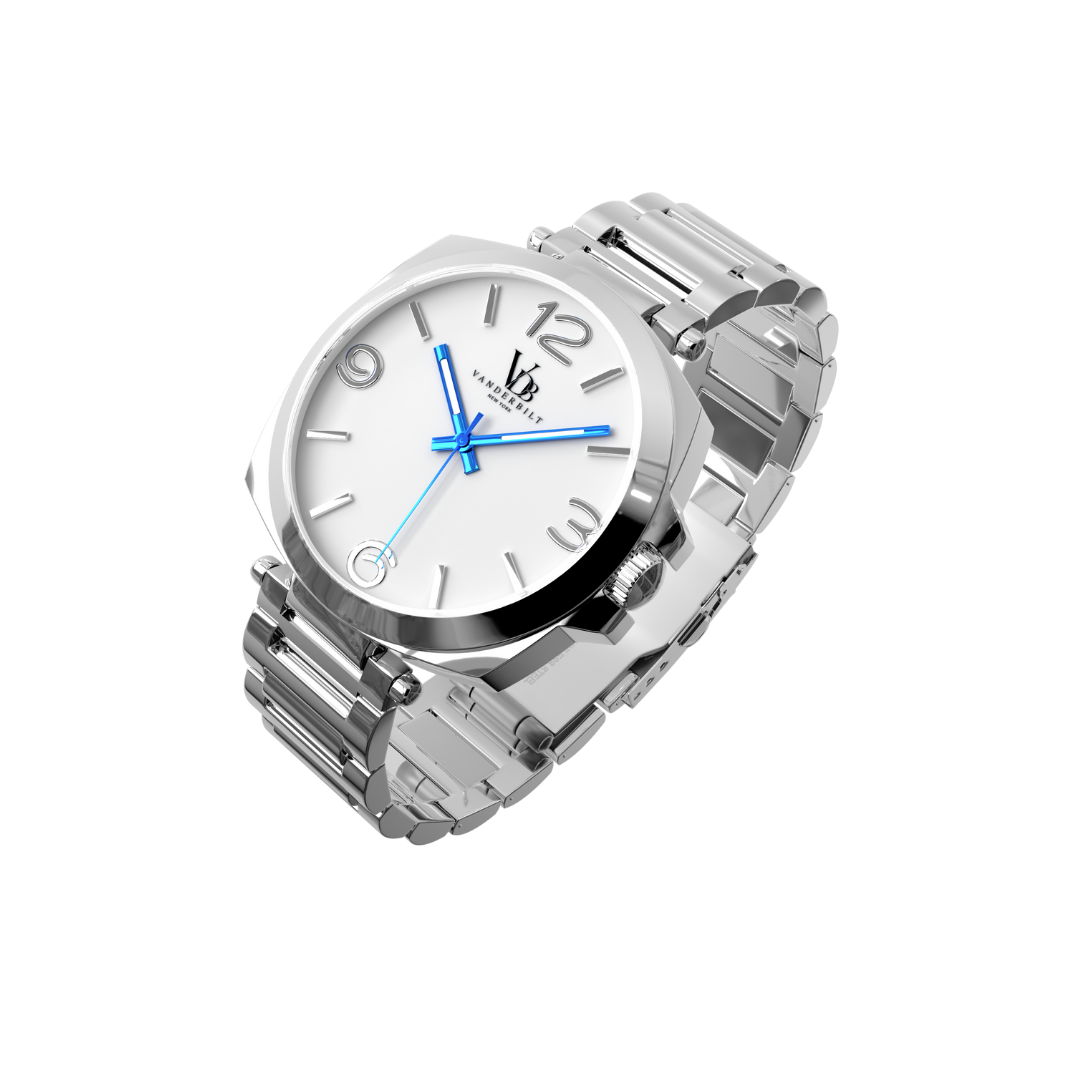 Hudson - Silver & White