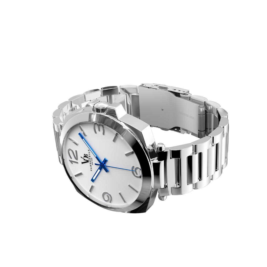 Hudson - Silver & White